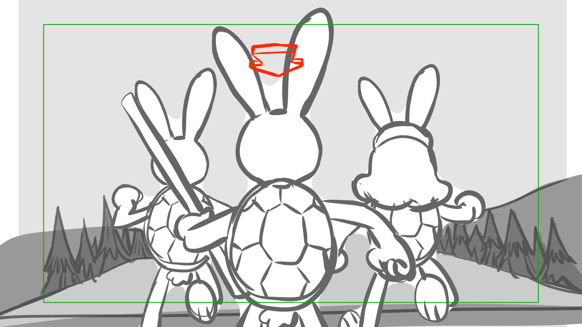 Venom Wars — Escena 9, panel 1, storyboard by Melissa Ballesteros